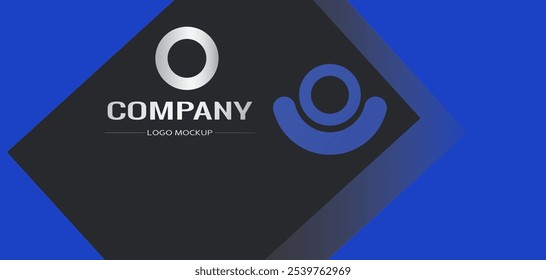 Logo Mockup 3D Sign on Board Billboard Mockup Signage para Publicidade de Publicidade ao ar livre