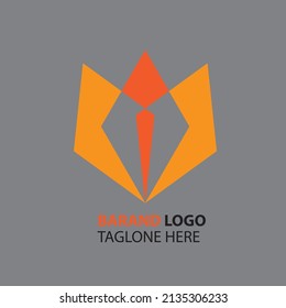 Logo mockup on  wall Free Eps