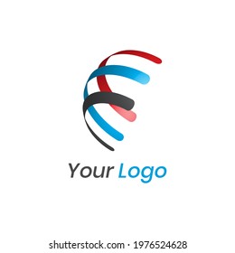 logo modern abstract for business dan brand identity