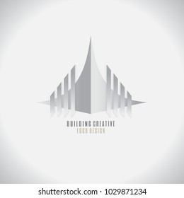 Logo Modern building Creative. Abstract. symbol. vector illustration. on white background