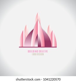 Logo Modern building Creative. Abstract. symbol. vector illustration. on white background