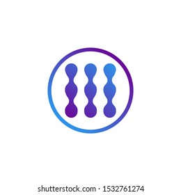 Logo modern design with circuit element - technology internet abstract logo