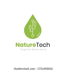Logo für moderne und elegante Naturtechnologie