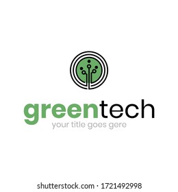 Logo for modern green technology