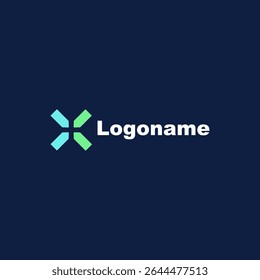 Logo modern. Icon Technology. Simple. Futuristic