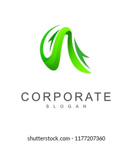 a logo with a modern look, 3d icon.the logo is ready for use
