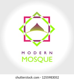Logo Modern Mosque Colorful