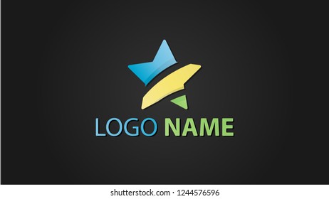 logo modern star