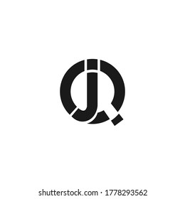símbolo moderno letra vectorial q j creativo 