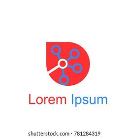 logo of Molecule and leaves 