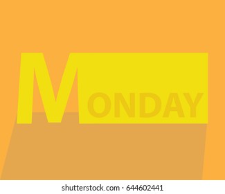 logo monday yellow vector