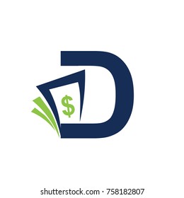 logo money vector flat template