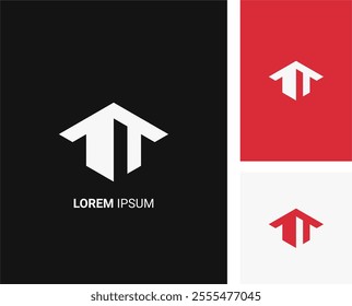 Logo Monogram With Architecture or Guard Look For Real Estate or Security Company. Easily Edit and Ready To Use