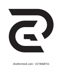 logo monogram black line icon vector design template and ilustration with editable