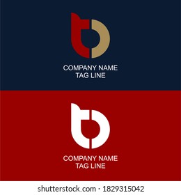 Logo Monogram Concept BT Design For Business