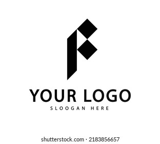 
Un logotipo con un concepto de monograma y una letra F moderna, este logotipo es adecuado para marcas de moda o como logotipo personal.