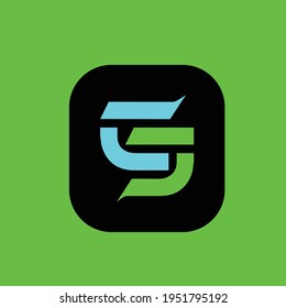 Diseño de un logotipo monograma, perfecto para el soporte, la tecnología, el símbolo 