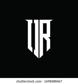 ODER Logo-Monogramm mit Design-Design-Vorlage für Embleme-Schilde