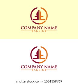 LOGO MONOGRAM ET COMPANY VECTOR TRIANGLE TEMPLE