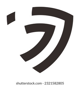 FORMA DE ESCUDO "J" Y "J" DE LAS FUENTES DE LOGO MONOGRAM