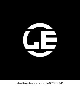 logo monogram isolated on circle element design template