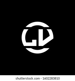 logo monogram isolated on circle element design template