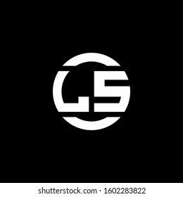 logo monogram isolated on circle element design template