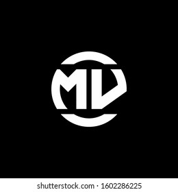 logo monogram isolated on circle element design template