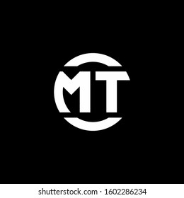 logo monogram isolated on circle element design template