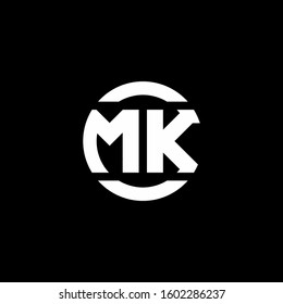 logo monogram isolated on circle element design template