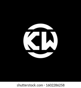 logo monogram isolated on circle element design template