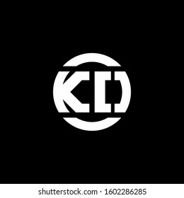logo monogram isolated on circle element design template