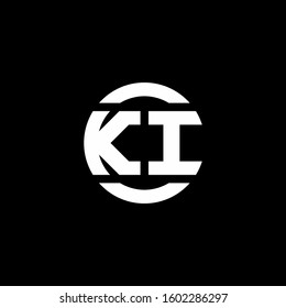 logo monogram isolated on circle element design template
