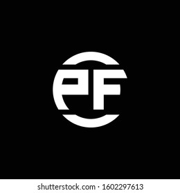 logo monogram isolated on circle element design template