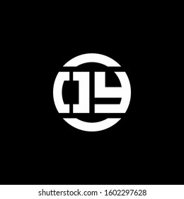 logo monogram isolated on circle element design template
