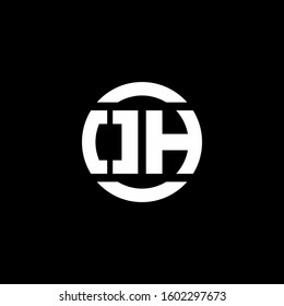 logo monogram isolated on circle element design template