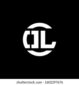 logo monogram isolated on circle element design template