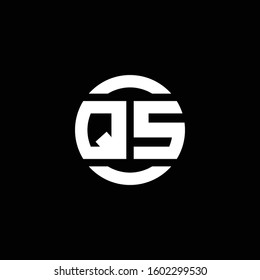 logo monogram isolated on circle element design template