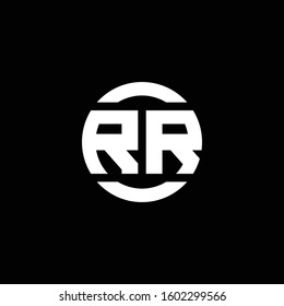 logo monogram isolated on circle element design template