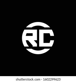 logo monogram isolated on circle element design template