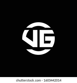 logo monogram isolated on circle element design template