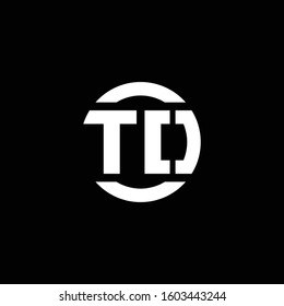 logo monogram isolated on circle element design template