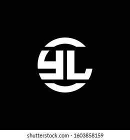 logo monogram isolated on circle element design template