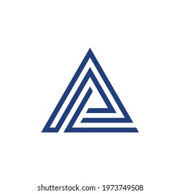 Logo Monogram Letter AL  LA