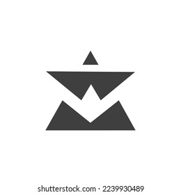 the logo is monogram Letter M and W. Star and elegant.