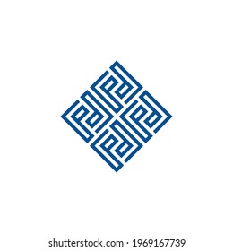 Logo Monogram Letter PD DP