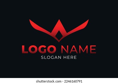 Logo Monograma A Profesional Minimalista Moderno y Simple