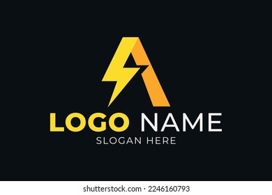 Logo Monogram Letter A Professional Minimalist Modern and Simple
