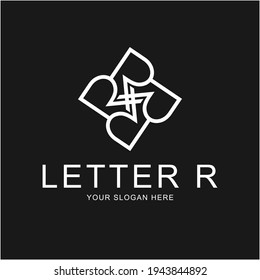Logo Monogram Letter R simple design