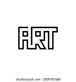 Logo Monogram Letter A R T
